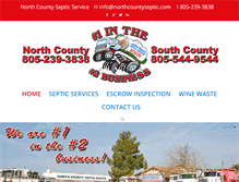 Tablet Screenshot of northcountyseptic.com